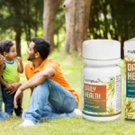 A happy family in the Park with Nutriplus Daily Health in frame