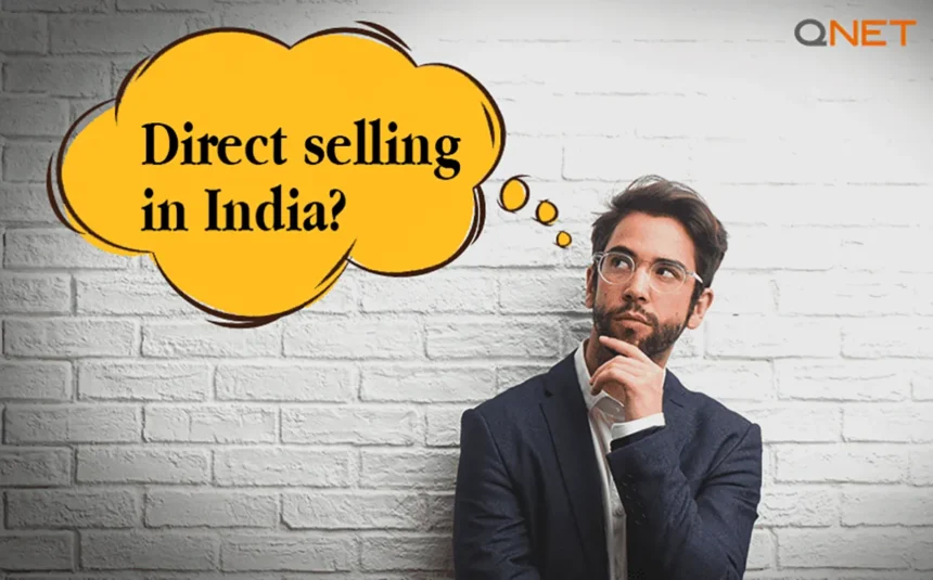 A young businessman wondering if direct selling is legal