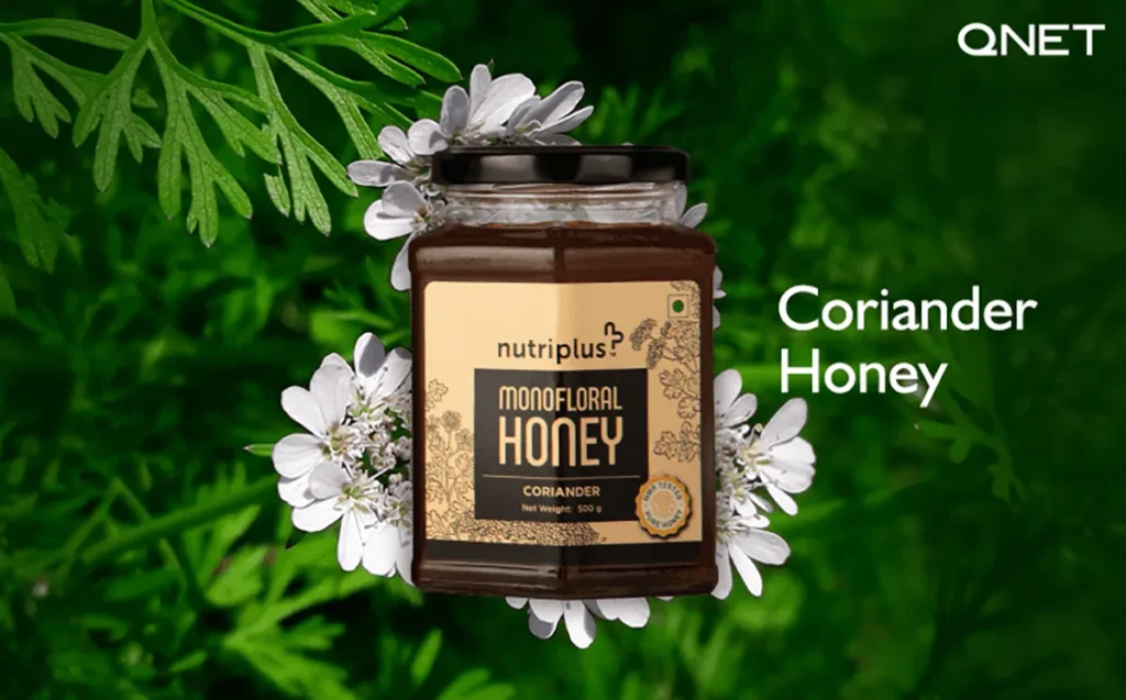 Coriander honey from Nutriplus by QNET India