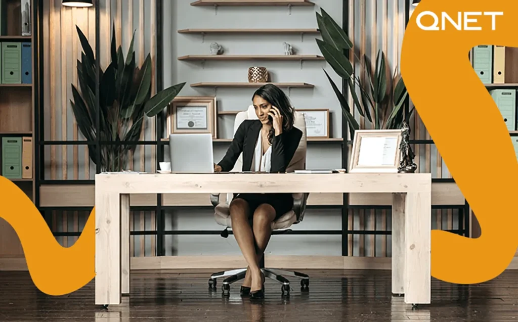 An entrepreneur at work