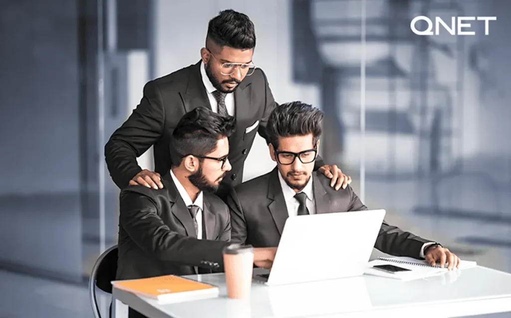 A team discussing their strategies