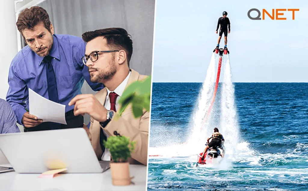 A man attending a business meeting wearing a chairos Torque