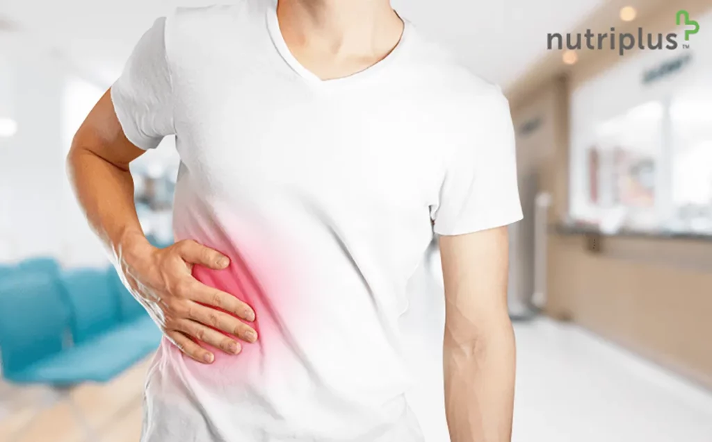 An injured liver of a man infected by Coronavirus