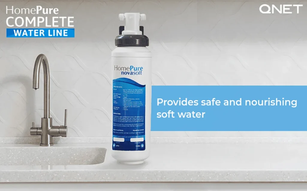 HomePure NovaSoft close to the kitchen sink