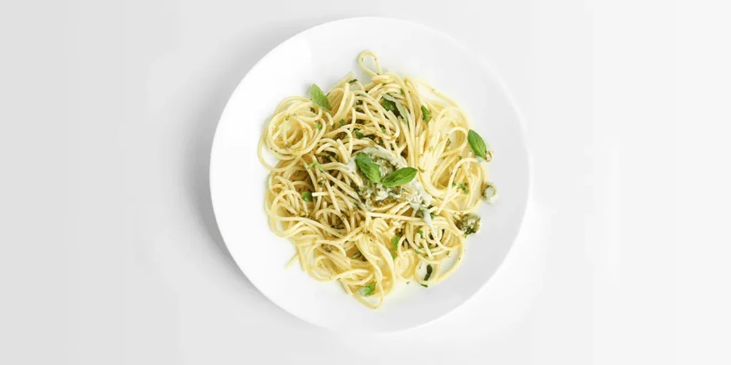 Pasta on plate