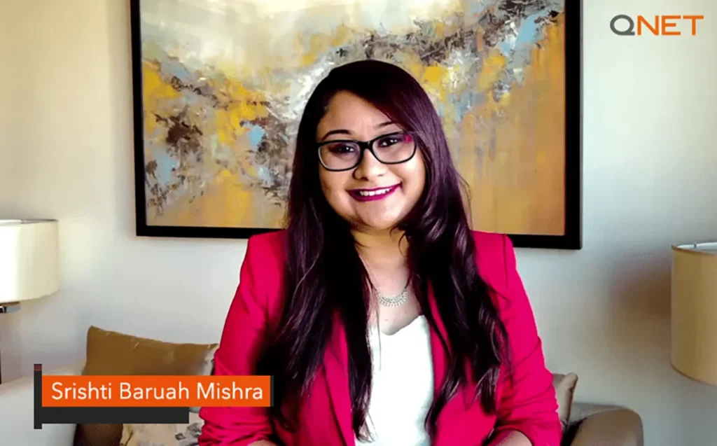 Srishti Baruah Mishra during V-Convention Connect 2021