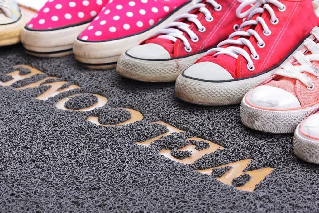 Air Pollution: door mat to keep dirt away