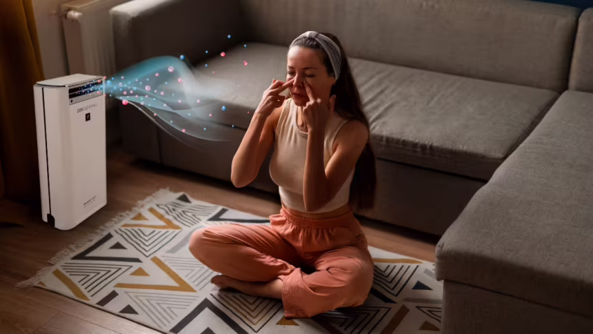 Home air purifier designed to improve indoor air quality and support easier breathing, highlighted for World Asthma Day